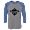 Unisex Triblend Three-Quarter Raglan T-Shirt Thumbnail